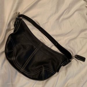 Coach leather handbag small